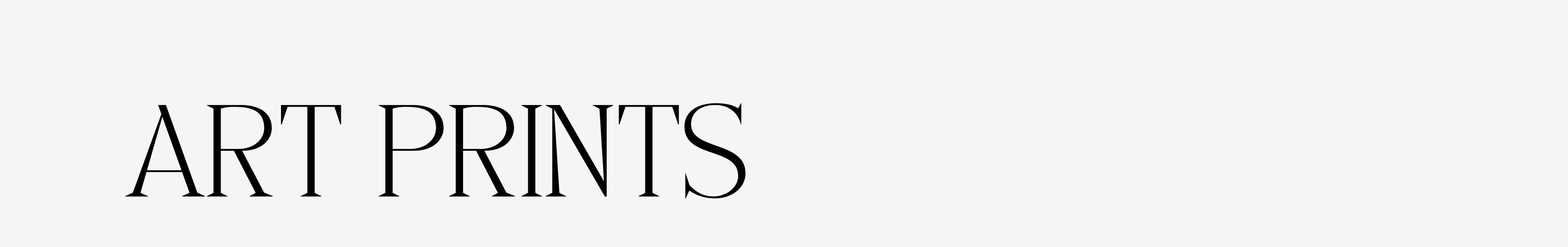 The text 'ART PRINTS' in black serif lettering on a solid white background.